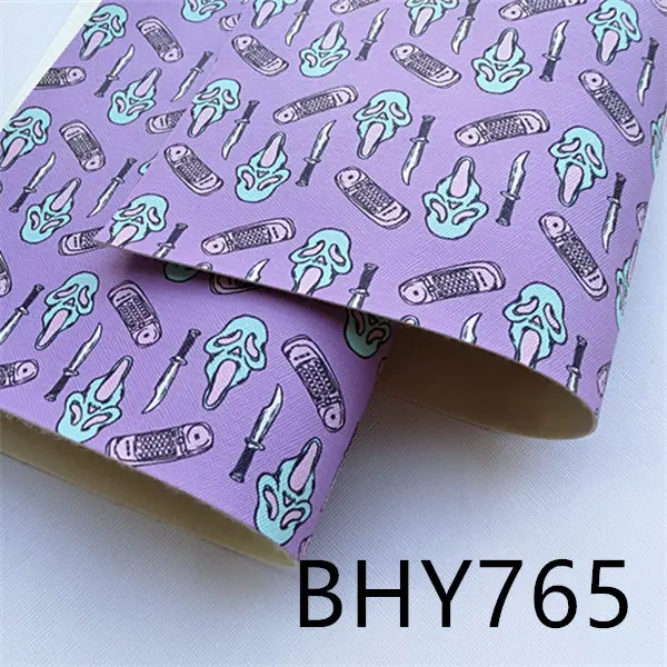 BHY765 20*33 см, наряды для Хэллоуина, A4 с рисунками героев мультфильма Синтетическая кожаная ткань для DIY аксессуары BHY788 - Цвет: BHY765