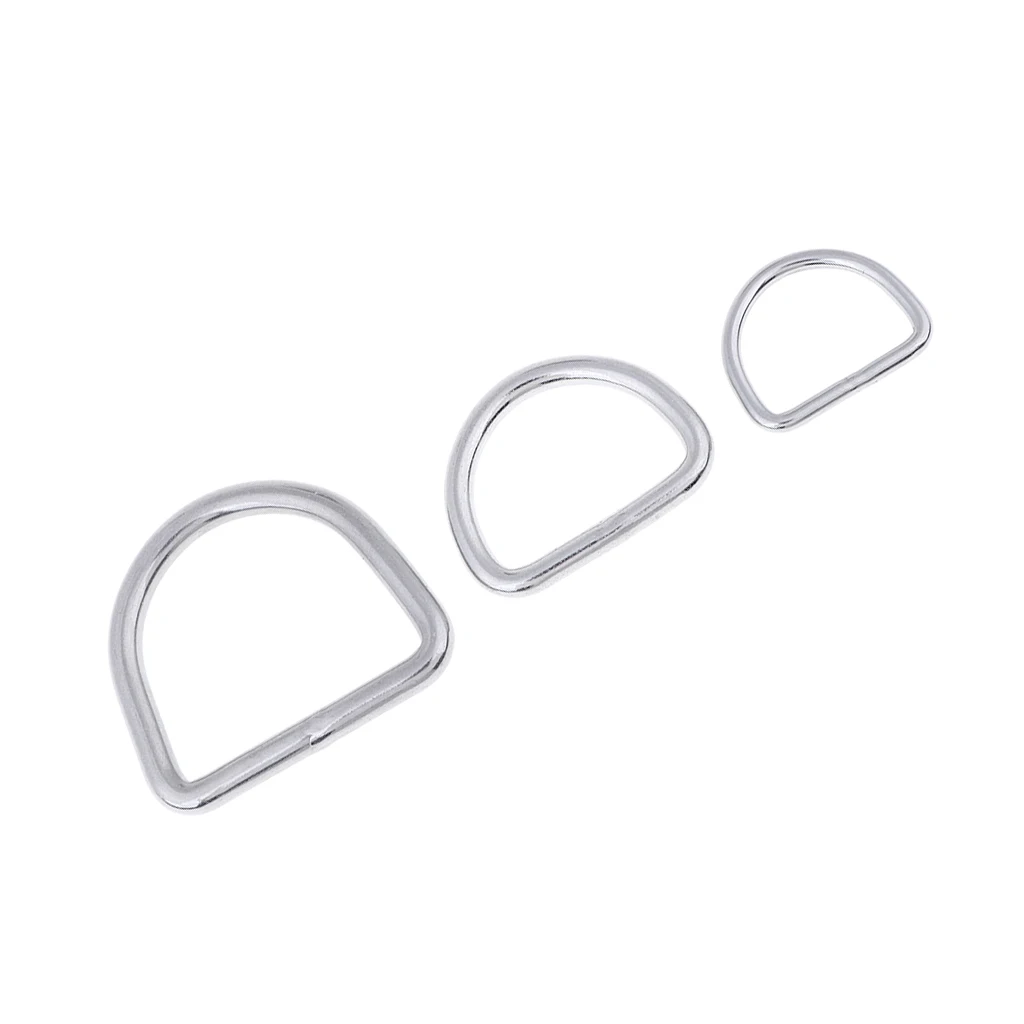 

Rustproof D-ring made of stainless steel Loop ring for belt buckle bags