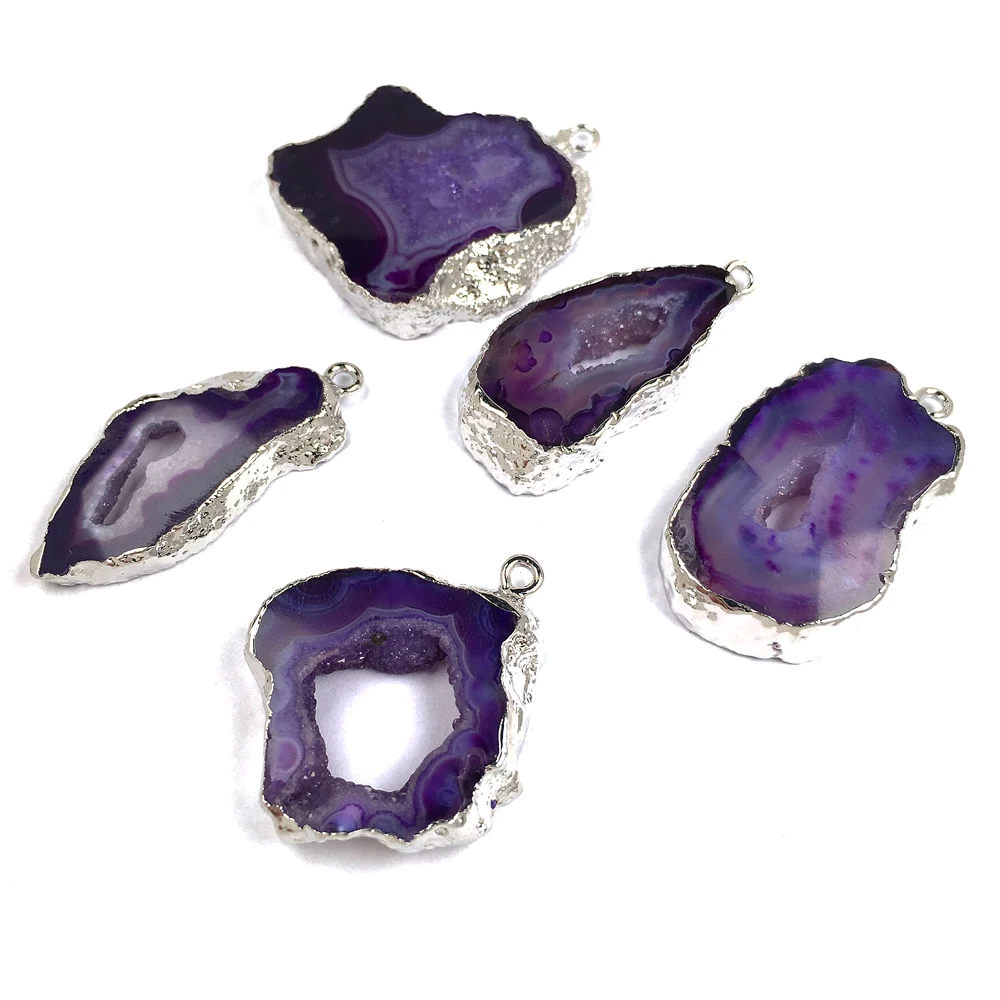 

Natural Stone irregular Shape Semi-precious Pendant Charms for Women Jewelry Making DIY Necklace Bracelet