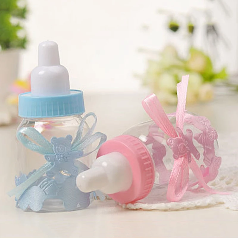 12 шт./упак. розовая голубая ванна пользу Коробки бутылочка для кормления с узором