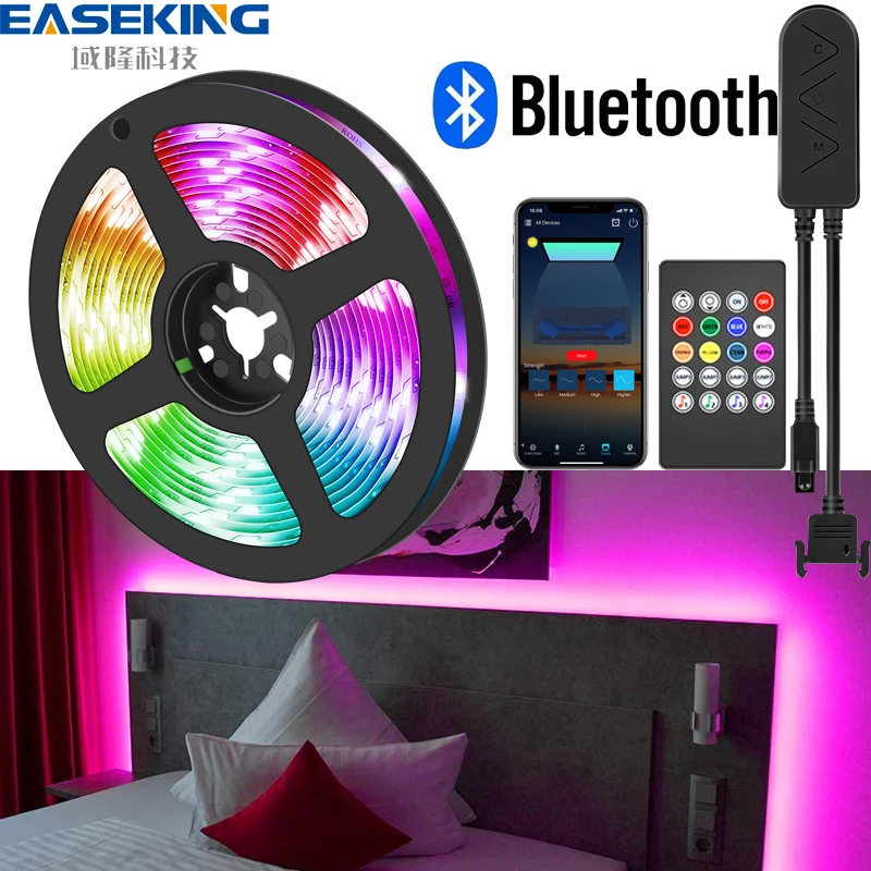 5050 Led Strip Bluetooth 5M 10M 15M 20M Led Lights Strips Rgb Flexible Backlight Tape Colored Ribbon Lamp For Decoration
5050 Led Strip Bluetooth 5M 10M 15M 20M Led Lights Strips Rgb Flexible Backlight Tape Colored Ribbon Lamp For Decoration