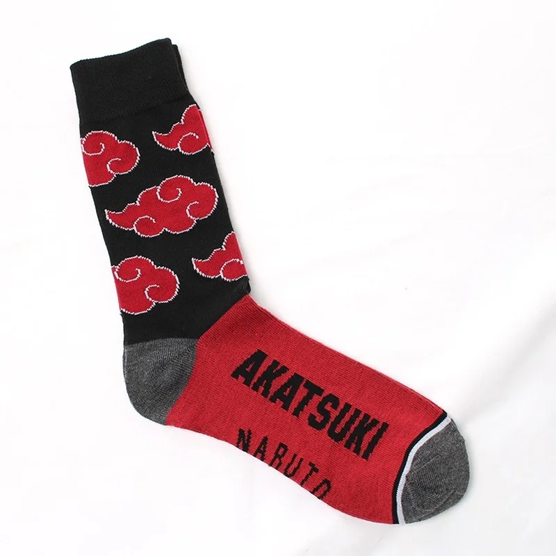 

Cotton cartoon personality trend men and women tube socks Japanese casual color matching cartoon stockings