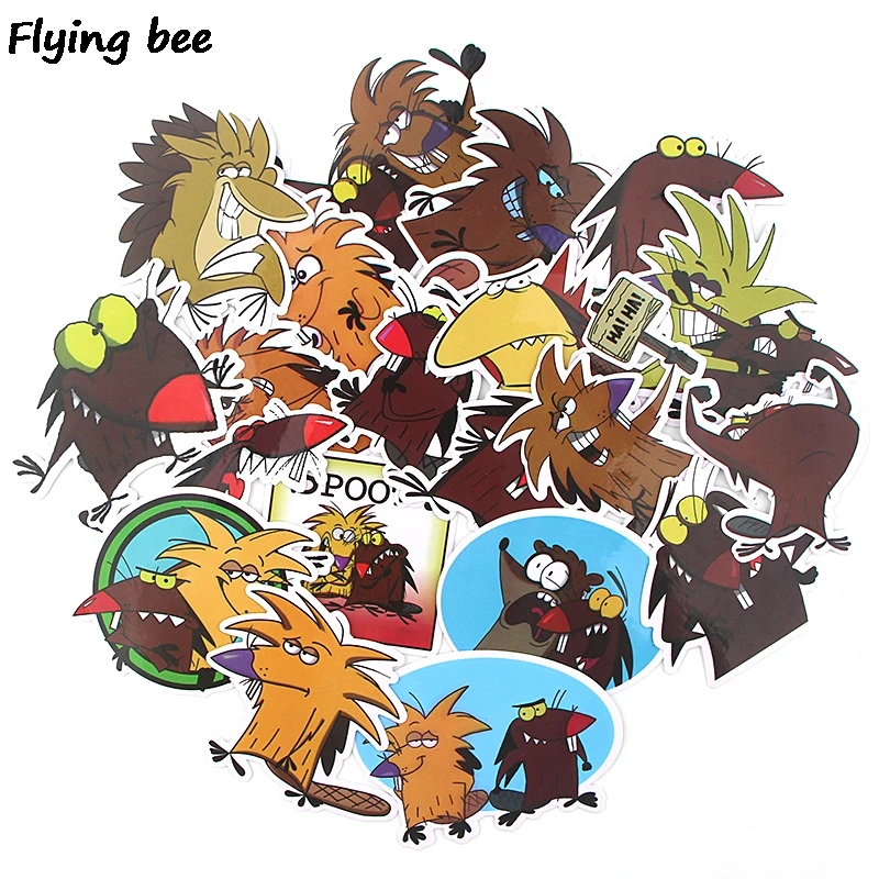 Flyingbee 20 шт. наклейки с Бобром Забавные милые для DIY багажа ноутбука скейтборда