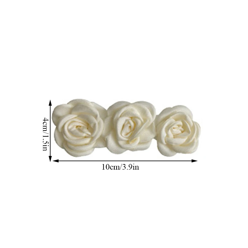 

Camellia Hairpin~Summer Super Fairy Flower Back Head Clip High-quality Korean Style Feminine Hair Accessories