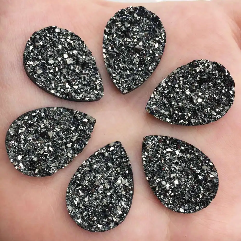 Новые 20 шт 18*25 мм Bling AB смолы падение руды неправильной поверхности Flatback узоры из