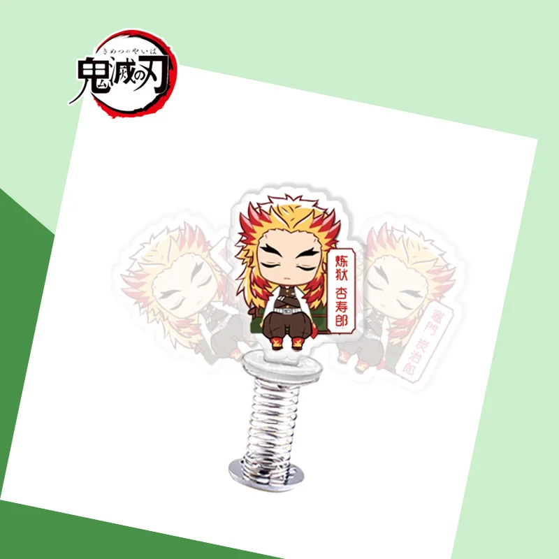 

Anime Demon Slayer Kimetsu No Yaiba Shake Spring Acrylic Stand Model Nezuko Zenitsu Figure Desk Decoration Fans Collection Gift