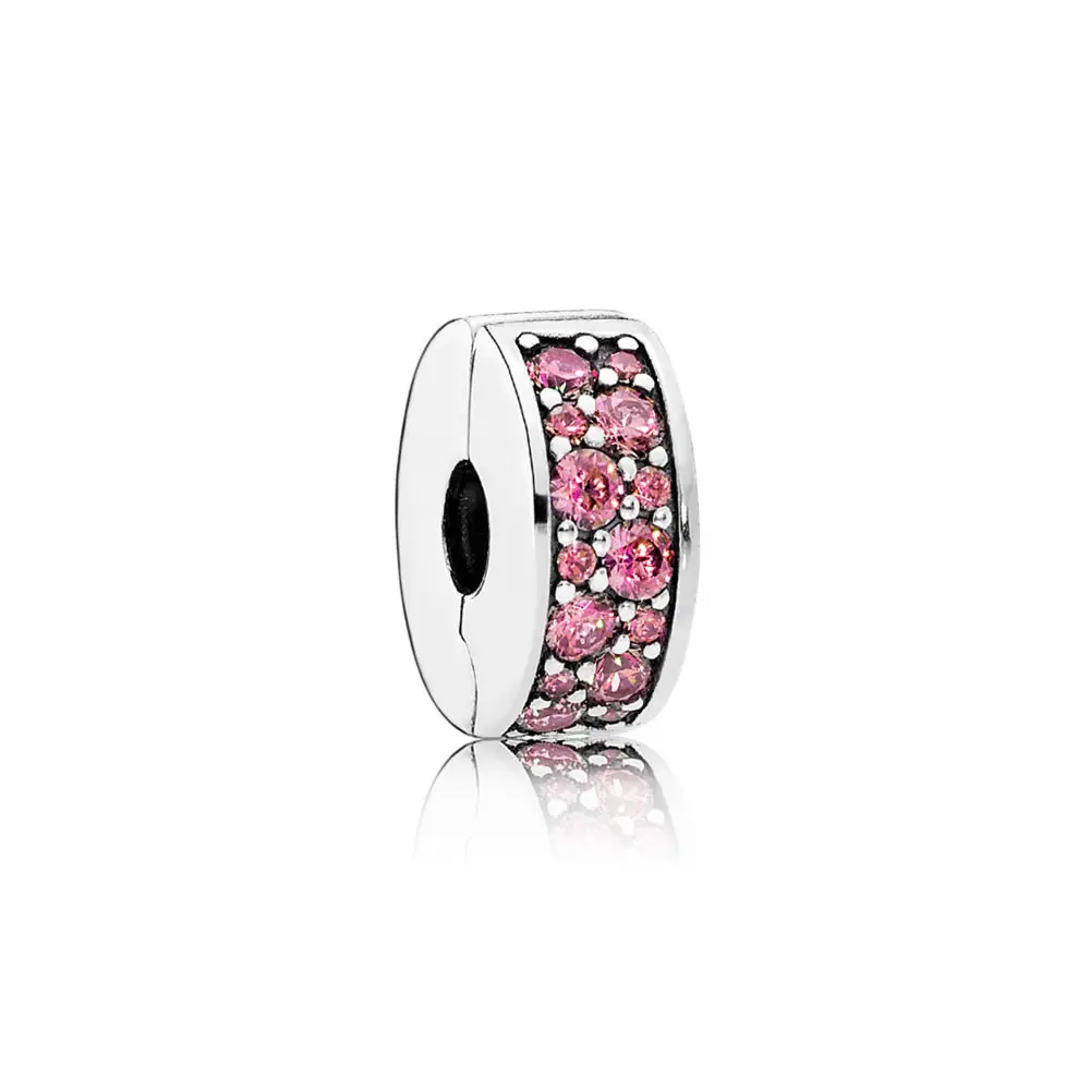 

Silver Plated Bead Angel Pink Bear Red Apple Four Leaf Clover For Women Diy Pandora Charms Bracelets Bangles Necklace