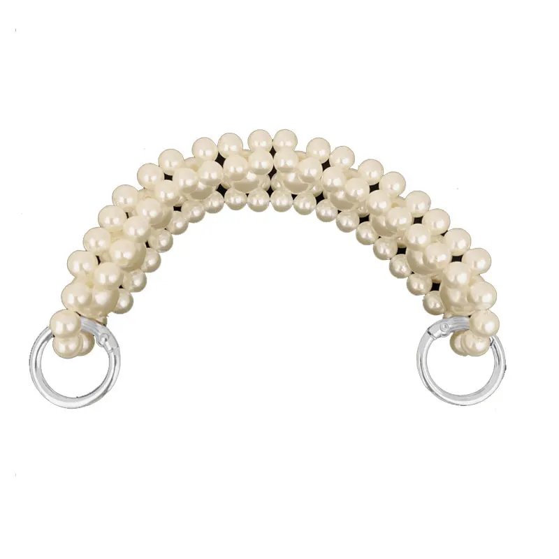 

2021 New brand Pearl strap for bags handbag accessories purse belt handles cute bead chain tote women parts