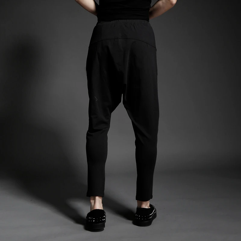 2019 летние новые мужские брюки с прорезями свободные повседневные Гаремные штаны