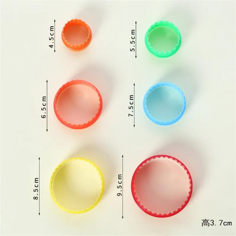 

6pcs/Set Round Cookie Cutter Cake Mold Biscuit Fondant DIY Cake Kitchen Cooking Baking Tools Cake Cookie Mold Biscuit Stamp