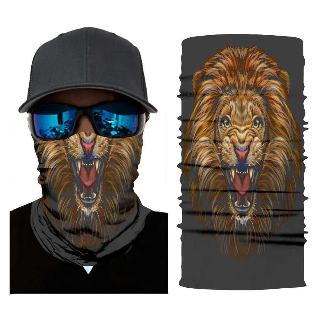 Wholesale 3D Vision Animal Style Sunscreen Mask Scarf Cover Unisex Riding Outdoor Dust-proof Face Scarfs 10pcs/pack |