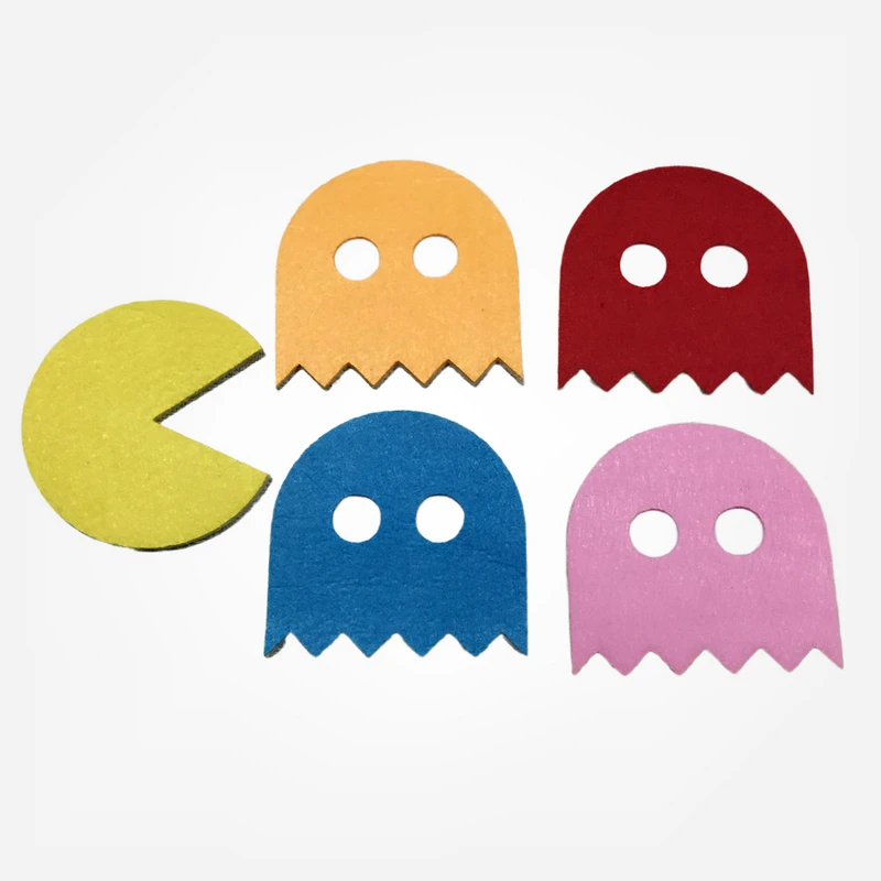 10 шт. Pacman войлочная Подставка под стакан чашка коврики мультфильм Pad Днем