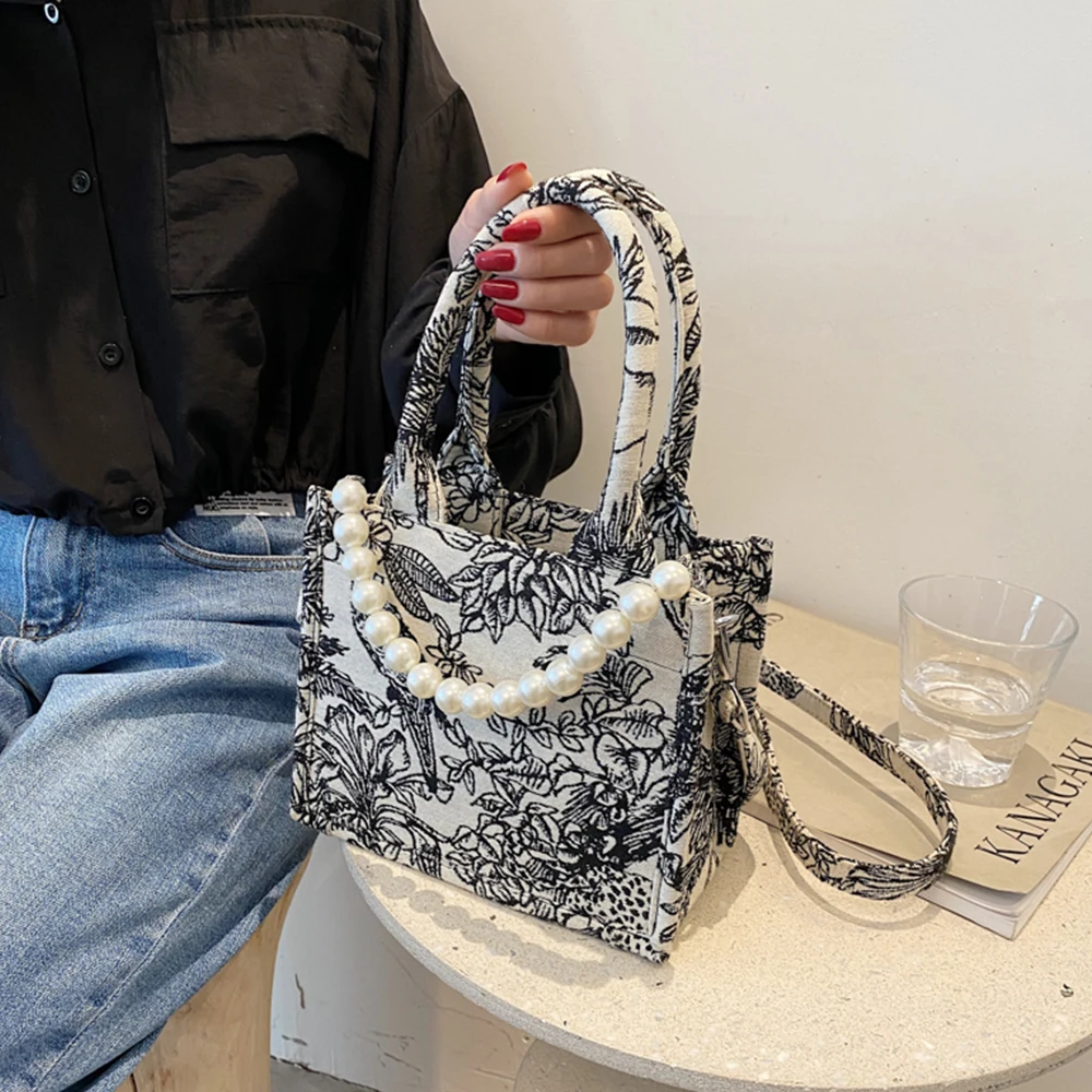 

Ladies High Quality Canvas Shoulder Bag Tote Bag Fashion New One Shoulder Messenger Designer Brand Versatile Bags For Women