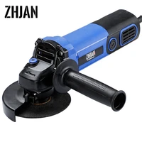 zhjan 220v electric angle grinder grinding machine grinding cutting grinding metal power tool