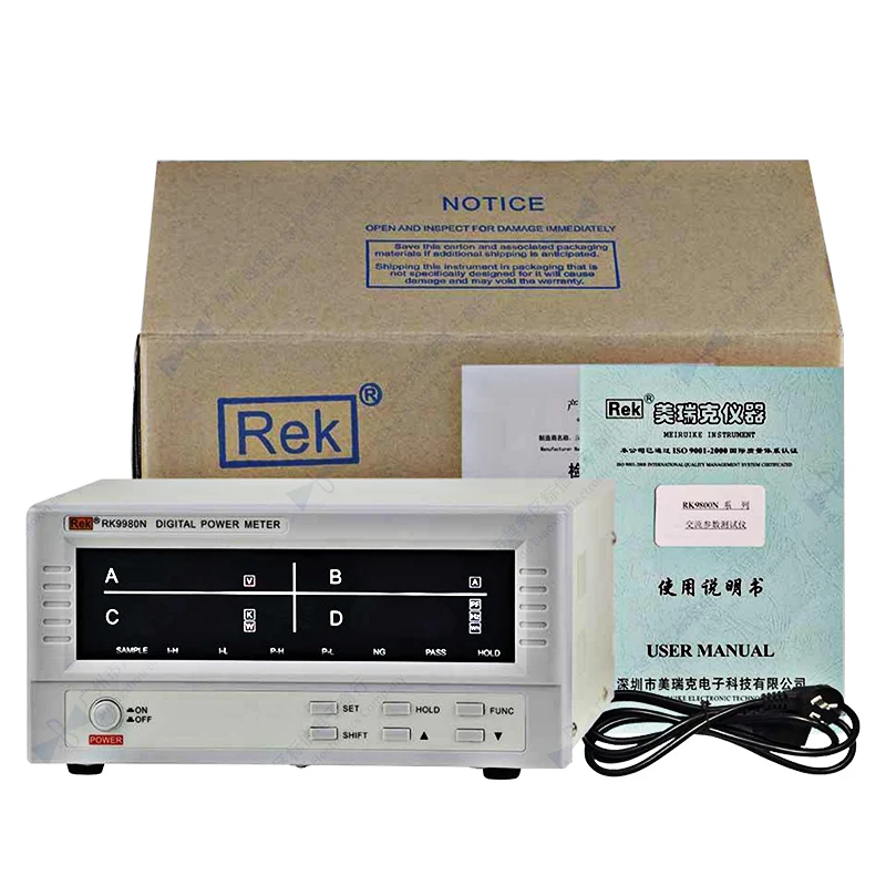 

RK9800N Intelligent Electricity Meter Electricity Monitor AC Power Test Electricity Meter Tester Tool Measurement Instrumment