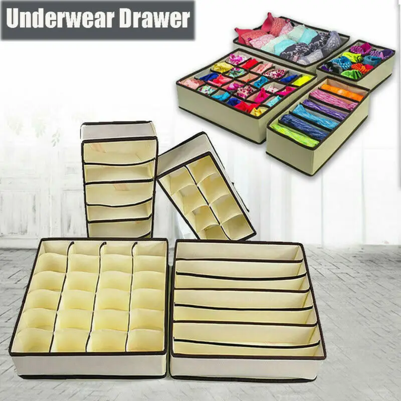 Складной органайзер для нижнего белья носков бюстгальтеров галстуков