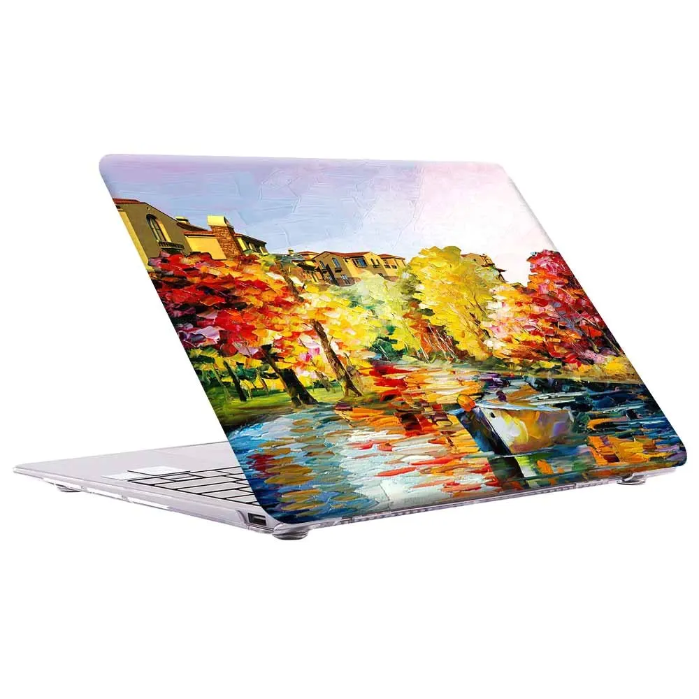laptop case for huawei matebook 14d14d15honor magicbook 1415matebook x 2020 dust proof paint notebook protective shell free global shipping