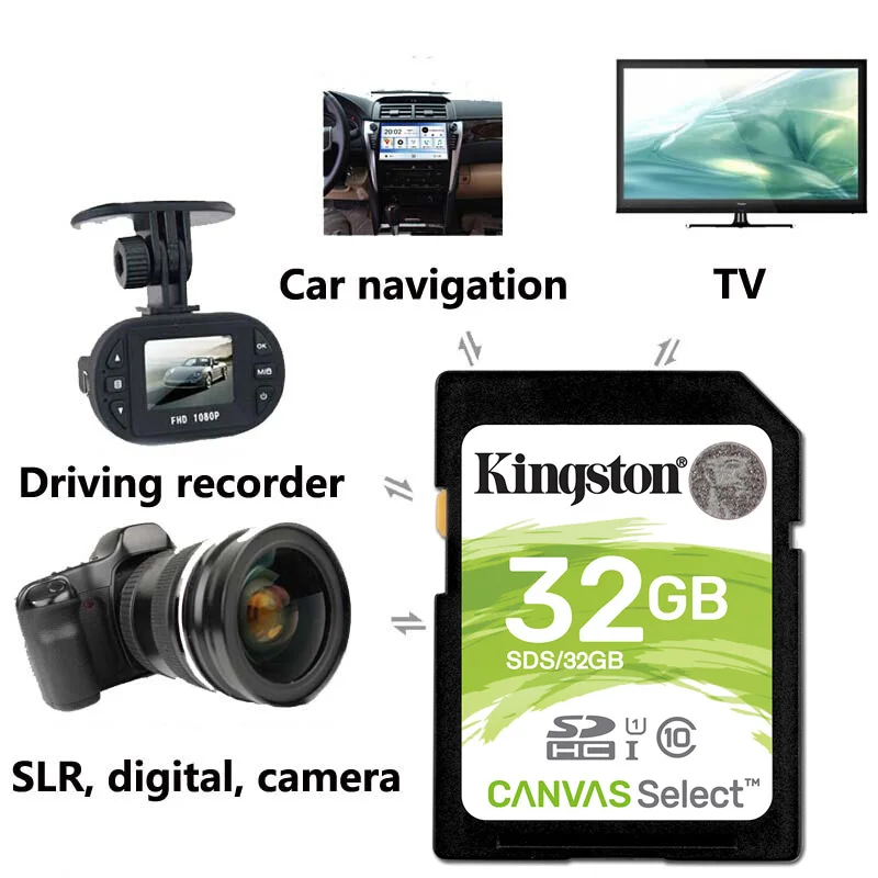 Kingston SD карта памяти 32 Гб SDHC цифровой класс 10 Schede Memoria для sony цифровая фотокамера DSLR