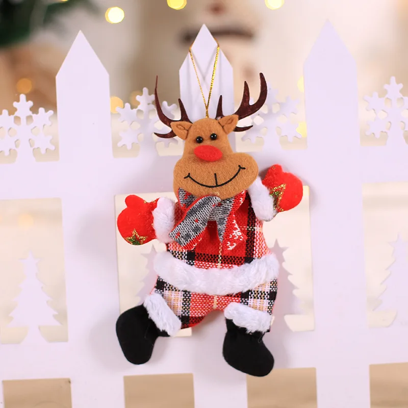 Style C4 Christmas Home Decor Hanging Ornaments Santa Dolls Christmas Tree Decorations New Year Hangings Decorations Enfeites De Natal - Цвет: Style C4