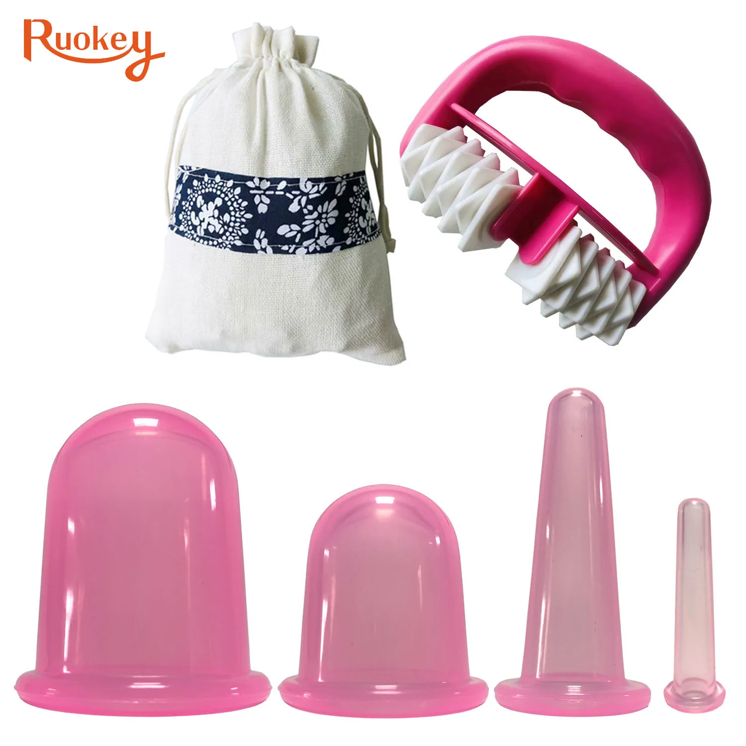 Силиконовая антицеллюлитная чашка вакуумные массажные присоски для снятия боли