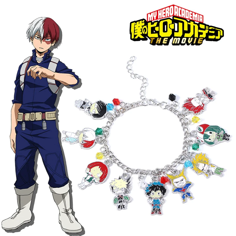 

Anime My Hero Academia Charm Bracelets Midoriya Izuku Deku Cosplay Hand Chain Jewelry Bracelet Bangle Metal Alloy Gifts