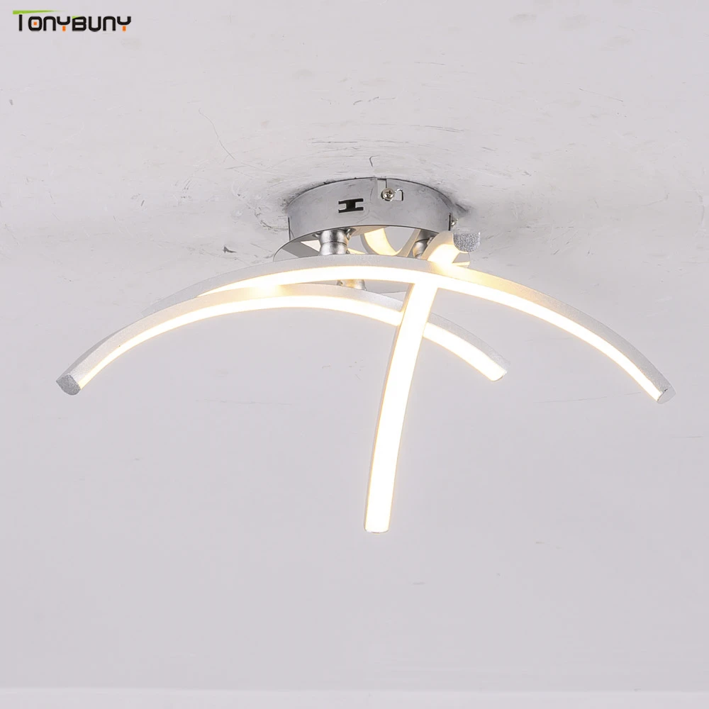 Простые алюминиевые потолочные светильники для дома гостиной спальни