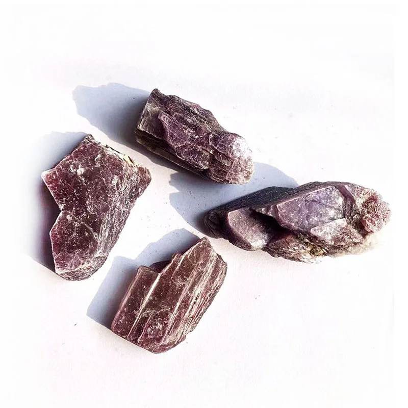 

Недорогой натуральный кристалл, грубый фиолетовый лепидолит, необработанный минерал срез камня, кластер образцов для исцеления, оптом