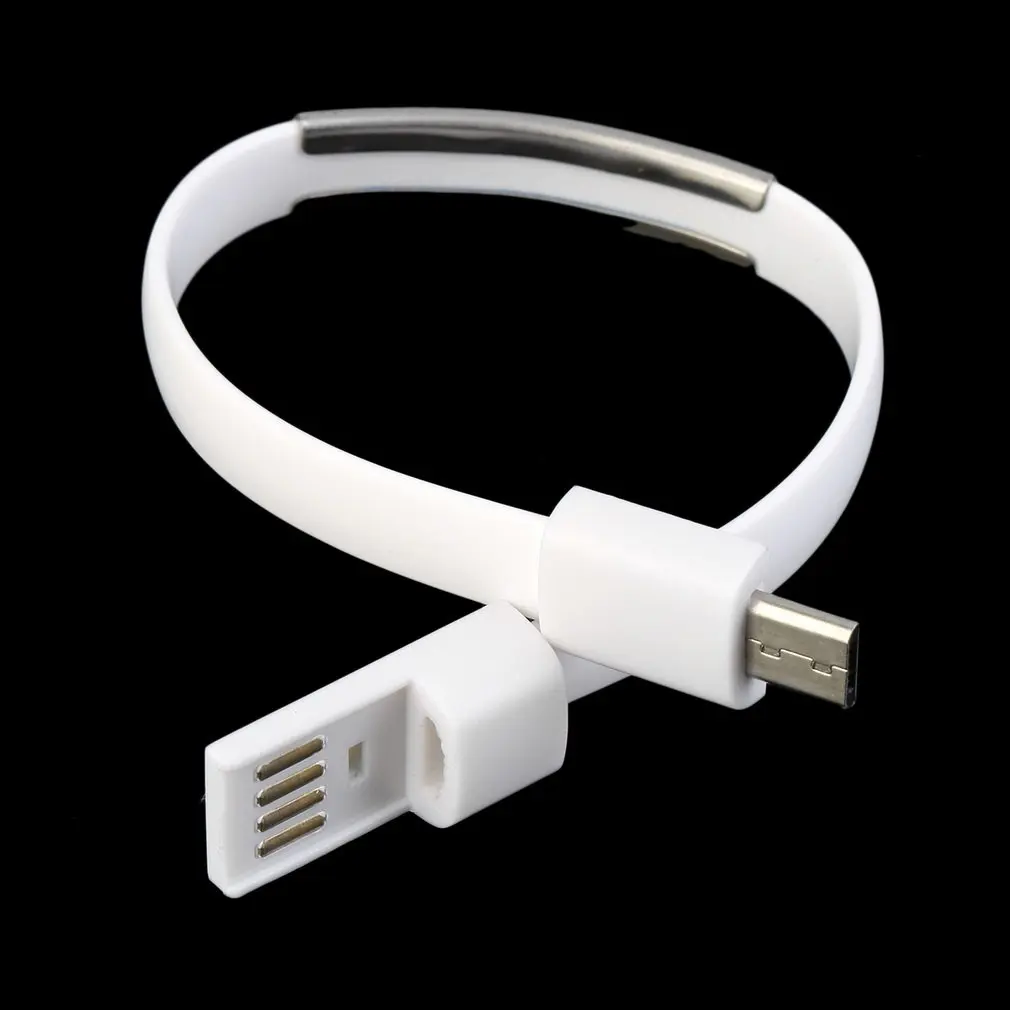 Горячее предложение! Распродажа! 22 см Портативный Usb кабель лапша браслет микро USB