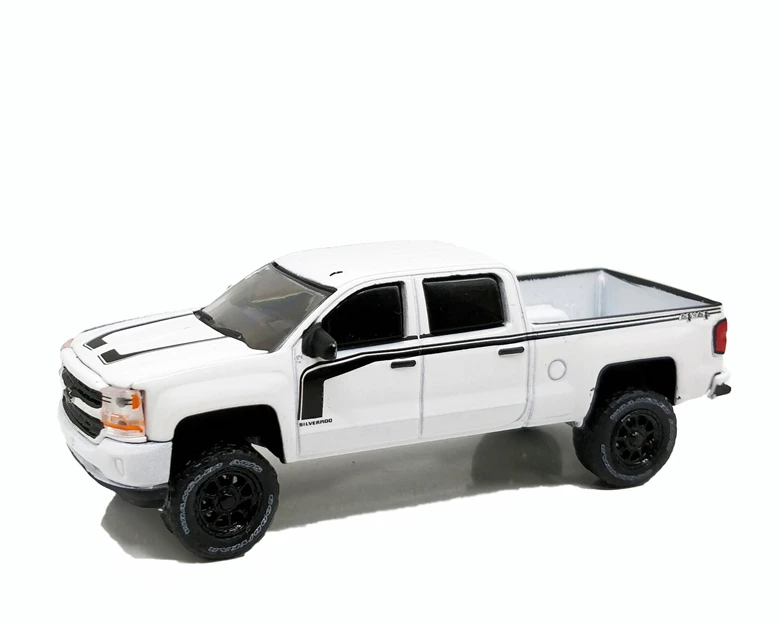 CHEVY Truck WHITE 1: 64 зеленый свет Dodge Ramcharger PONTIAC chely Shelby GT350 Ford Nissan команда GMC Vandura литой модельный автомобиль - Цвет: CHEVY Truck WHITE