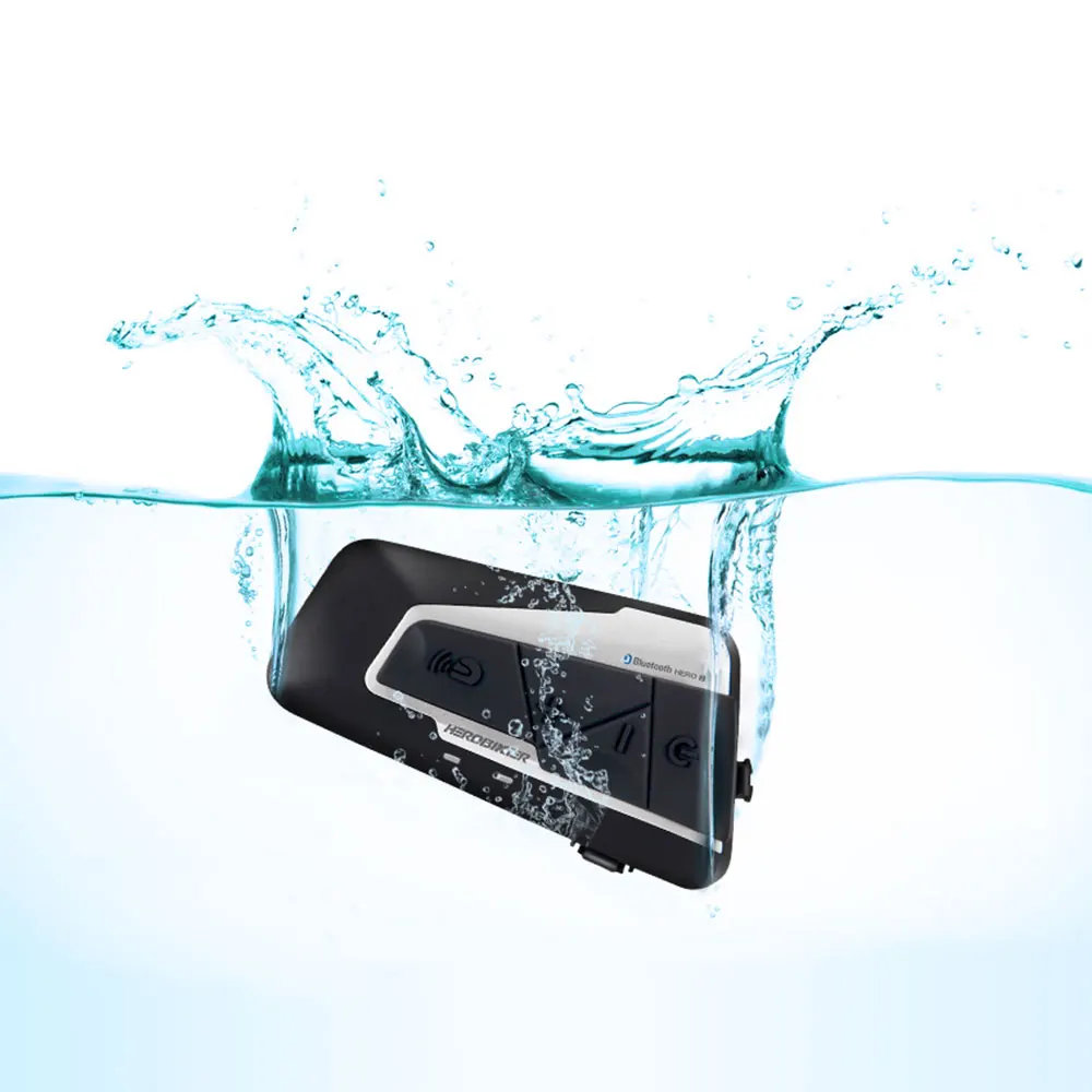 1200 м Bluetooth Interfono Moto interfano Auricolare Impermeabile Senza Fili di Interphone|Наушники для шлемов| |