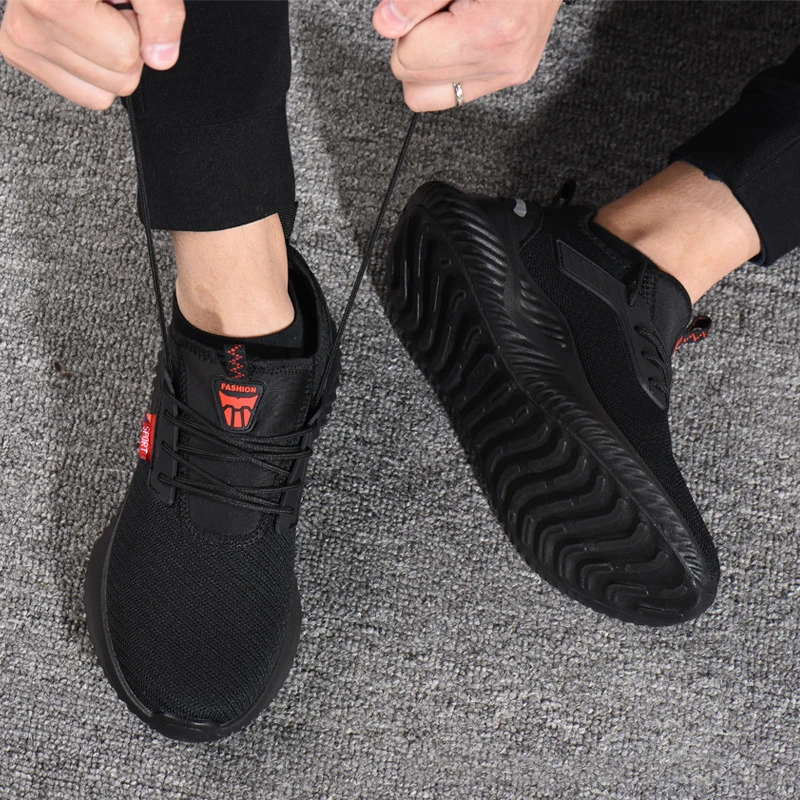 Новые модные Противоударные Защитные рабочие ботинки с защитой от проколов