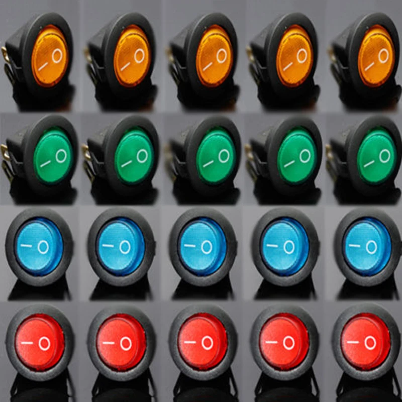 Светодиодный точечный светильник 20 шт. 12 В для автомобилей лодок Круглый