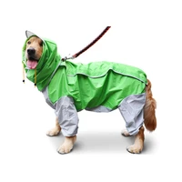 dog raincoat hooded pet poncho belly protector and anti dirty waterproof rain clothes jumpsuit outdoor pet clothing coat