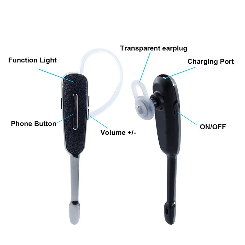 Universal Wireless Bluetooth Earphone Hand Free HD Call Headset Voice Commands Sport Earbuds For Samsung/Huawei/Xiaomi | Электроника