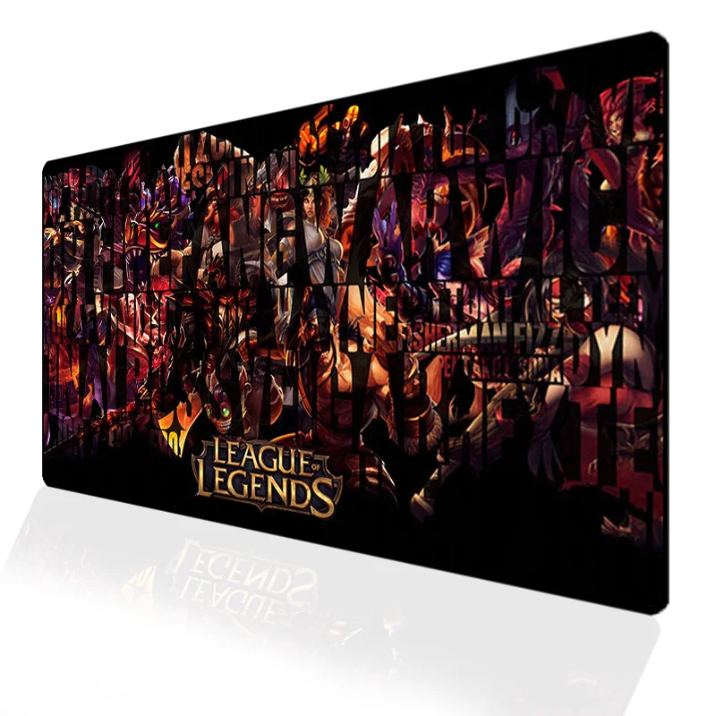 Custom 70x40 см игровой коврик для мыши League of Legends с закругленными краями компьютерный