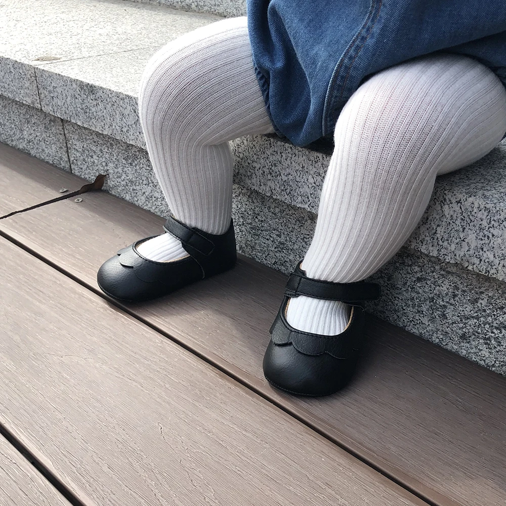 Детские мокасины обувь для маленьких девочек из искусственной кожи с резиновой