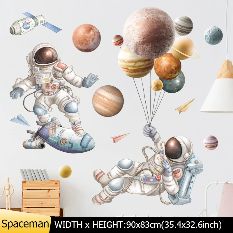 

Космический астронавт наклейки для стен ПВХ