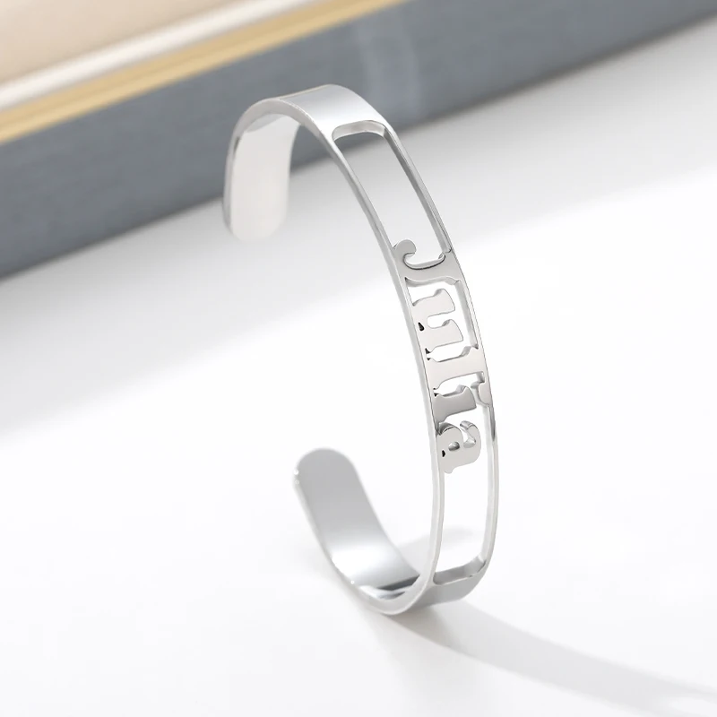 Персонализированные браслеты с табличкой ID для женщин и мужчин Cutomized из