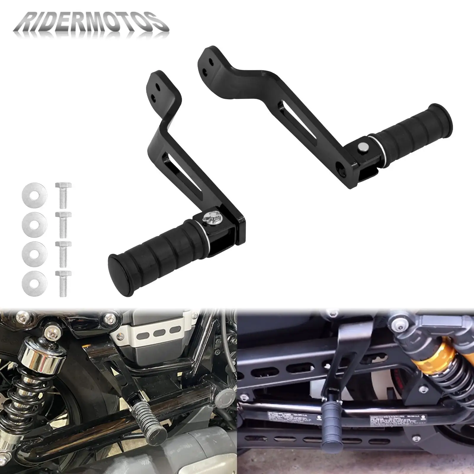 

Motorcycle Black Rear Passenger Footrest Foot Pegs Pedal Bracket Mounting Kits For Yamaha Bolt 950 XV950 XVS 950 SPEC R/C 13-19