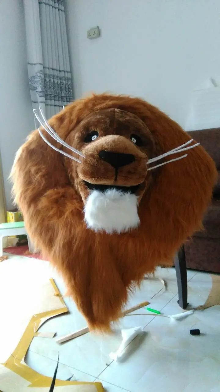 mascot costumes for adults christmas Halloween Outfit Fancy Dress Suit Free Shipping lion king Long hair2019New | Тематическая