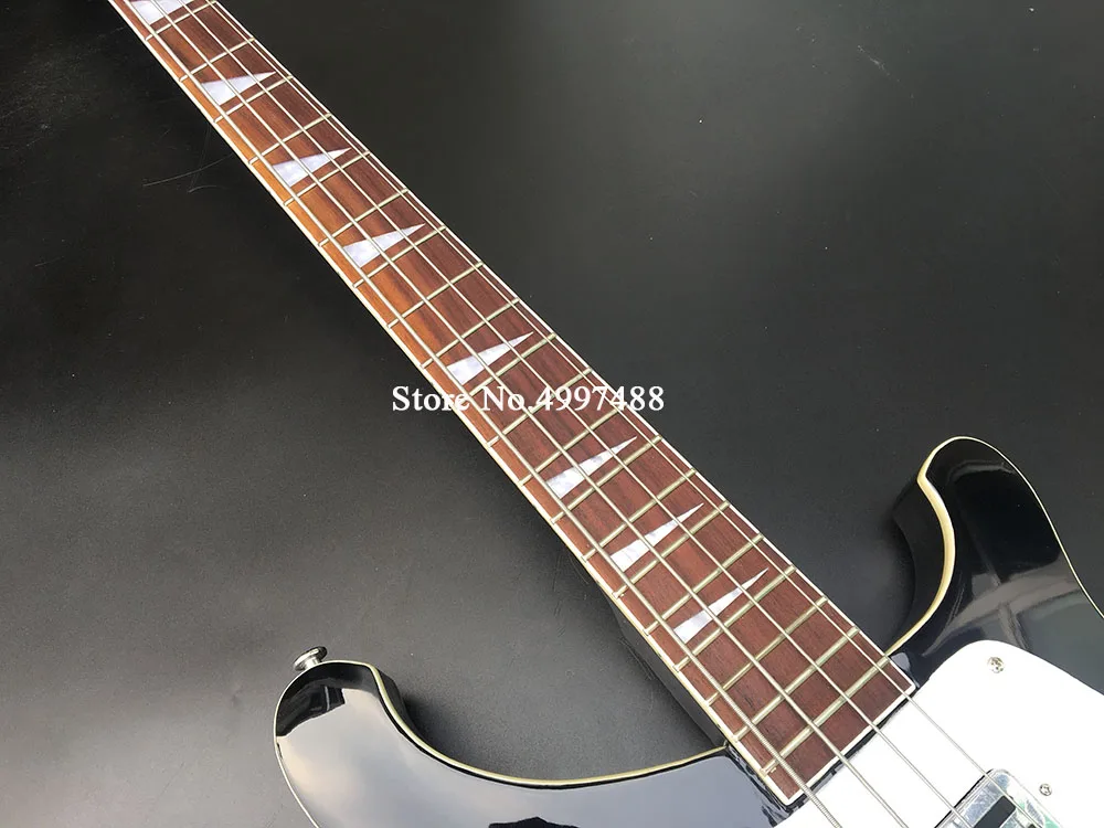 Модель 4003 года 4 струны басов черная краска фингерборд из розового дерева