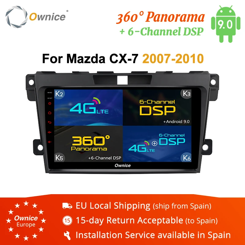 Ownice K3 K5 K6 Android 9 0 2 din автомобильный DVD Радио стерео Мультимедийный плеер для Mazda CX7