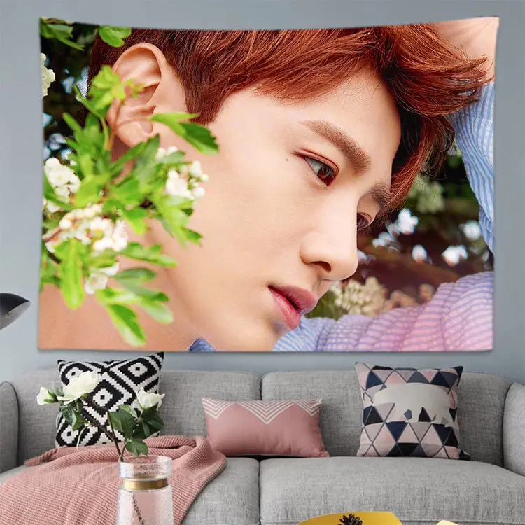

Bai Jingting Background Wall Cloth Hanging Cloth Dormitory Bedside Room Wall Decor Tapestry Photo Covering Surrounding Souveni