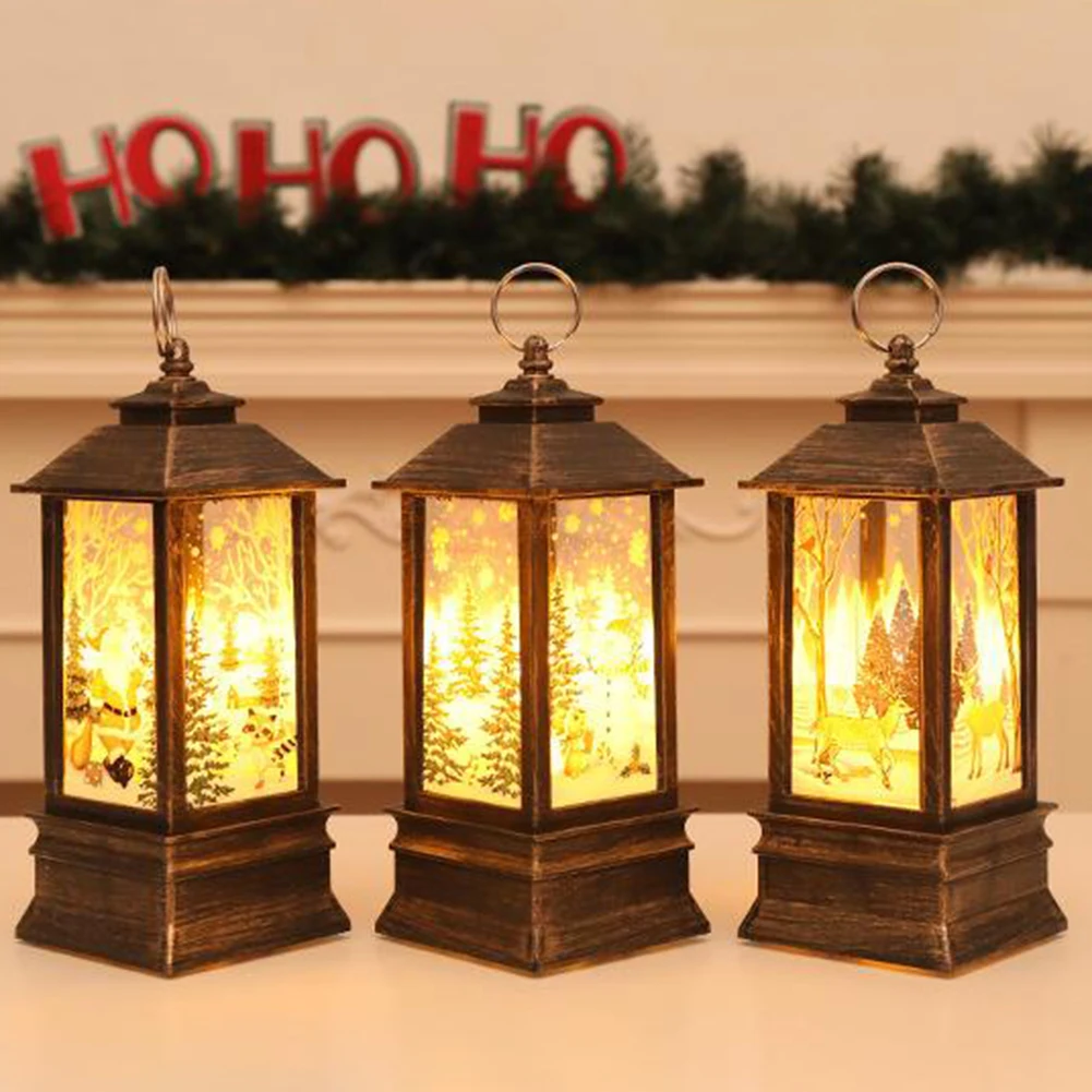 Светодиодный светильник на Рождество праздник любовь и мир портативная