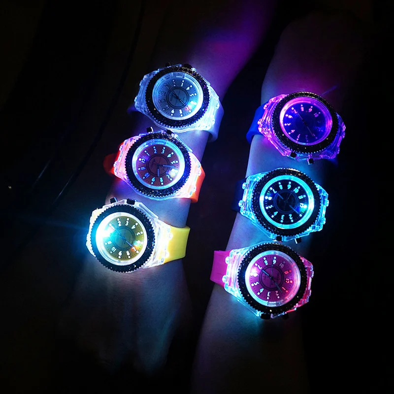 Детские Силиконовые часы со светодиодной подсветкой | Наручные