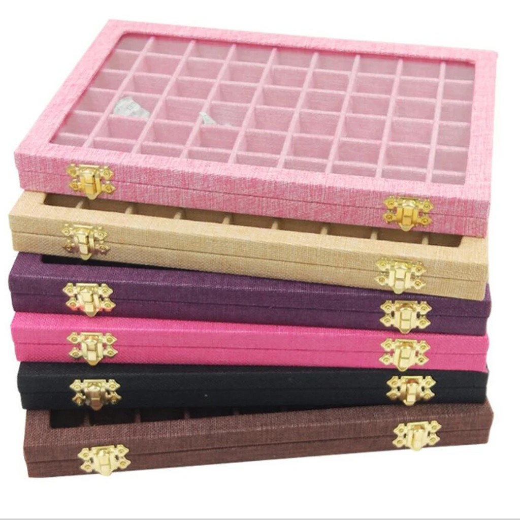 Контейнер для ювелирных изделий стеклянная крышка 54 дюйма 31 х22х2 8 см|Упаковка и