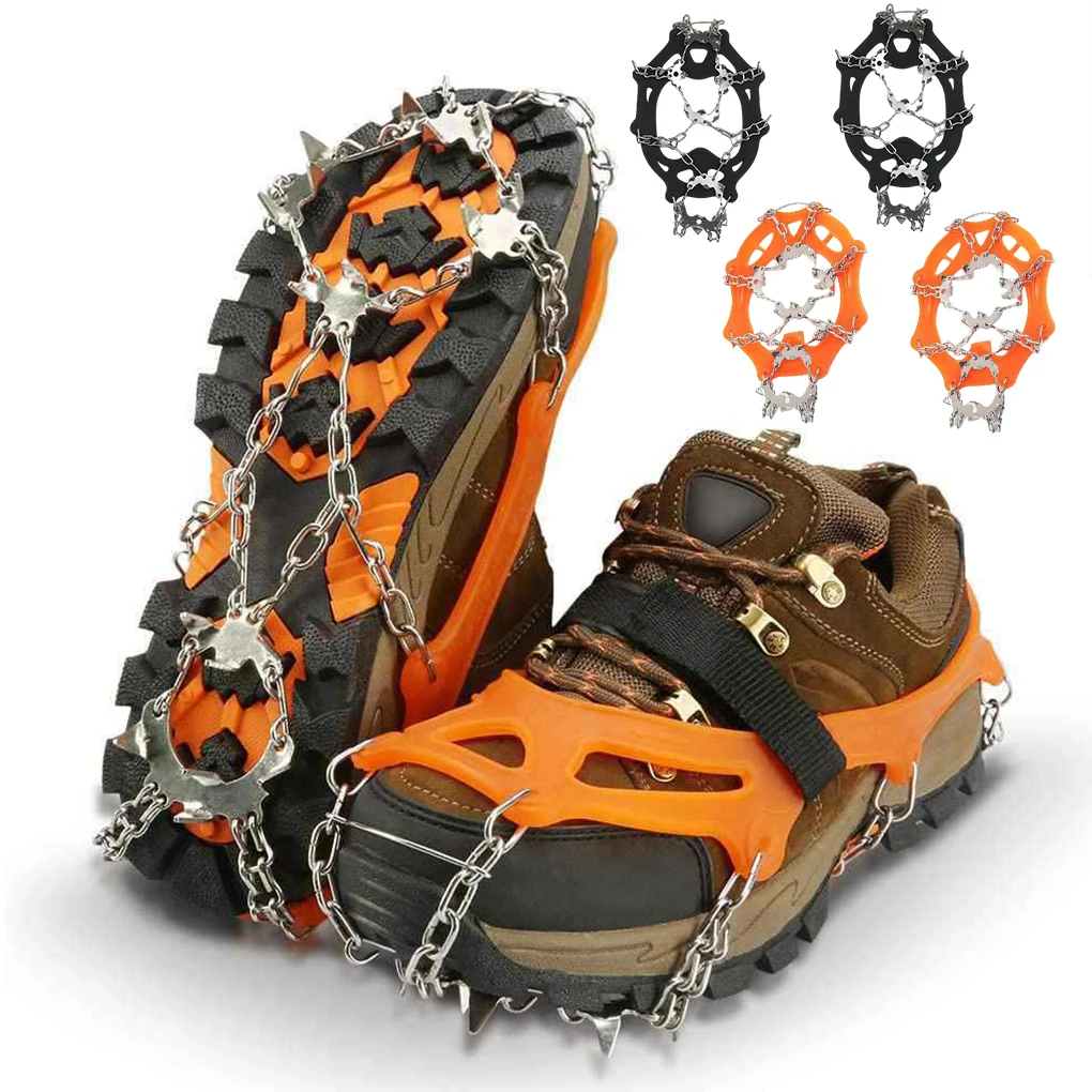 

1 Pair Snow Climbing Crampon Spike Shoes Covers Hiking Climbing Cleats Anti-Skid Crampons Outdoor Fishing Climber Equipment