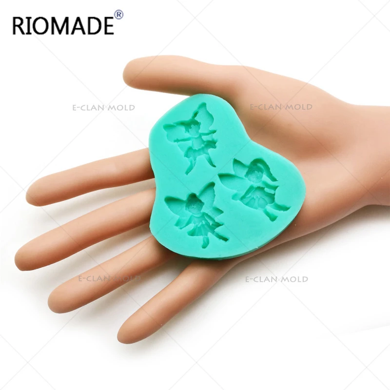 Красивая силиконовая форма Elf Girl формы для помадки инструменты украшения тортов