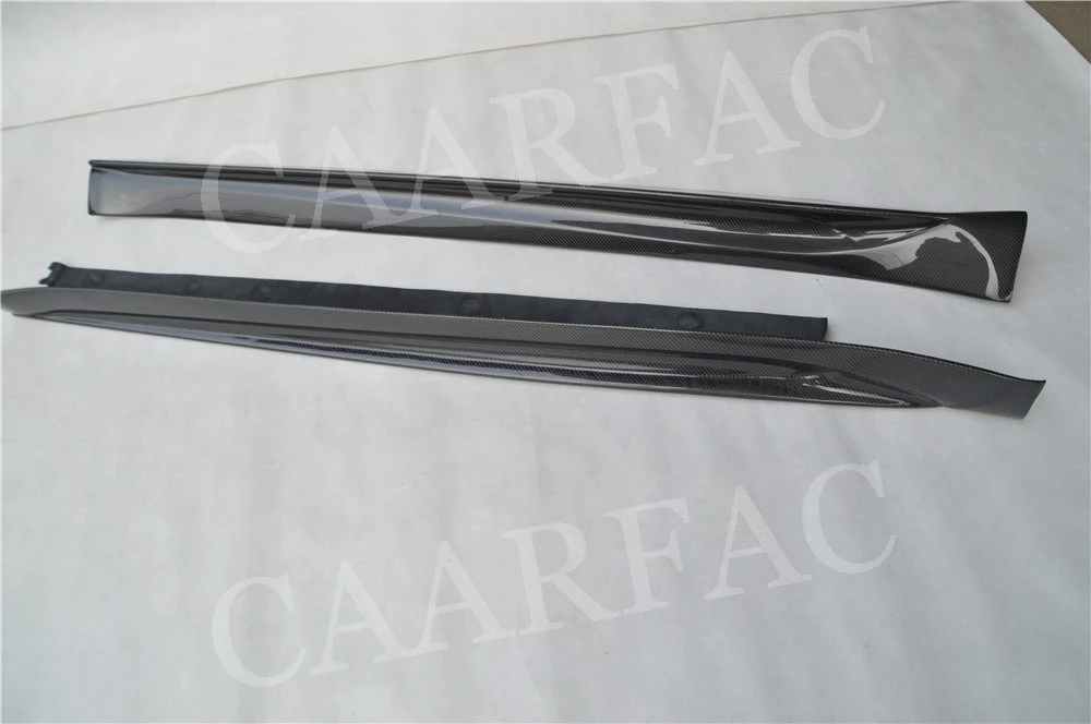 Боковые юбки фартуки подходят для Porsche 911 991 GT3 Carrera 2012 2013 V стиль карбоновый дверной ограничитель для губ