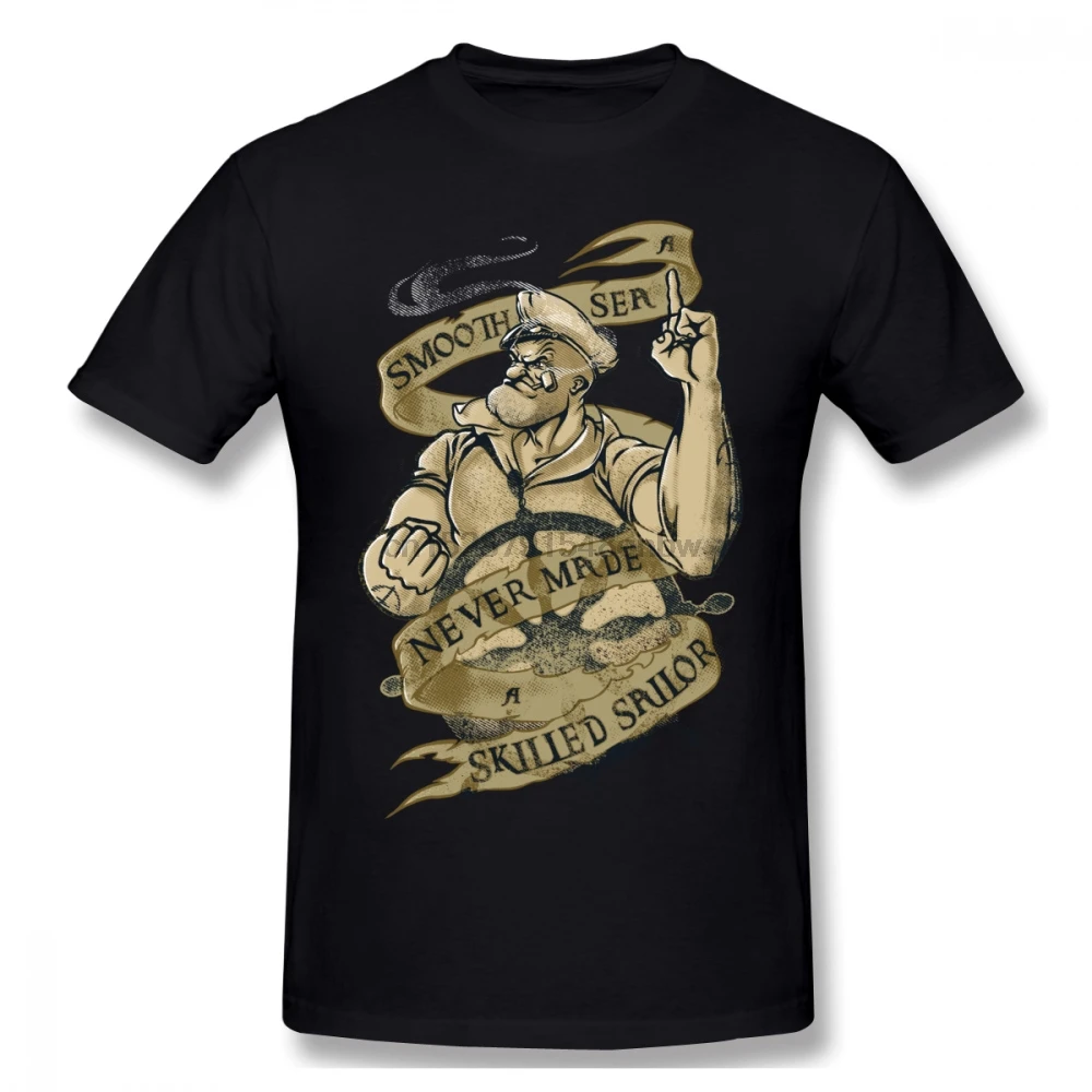Искусный моряк Для мужчин футболка хип хоп Кей поп большой Размеры хлопок